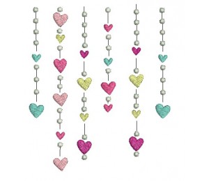 Stickdatei - Herzvorhang